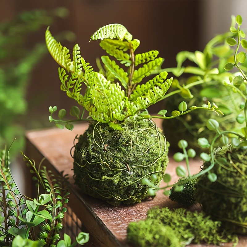 Sphagnum Moss Dry - Kunstmatige mosbal plantenbak, natuurlijke groene bonsai